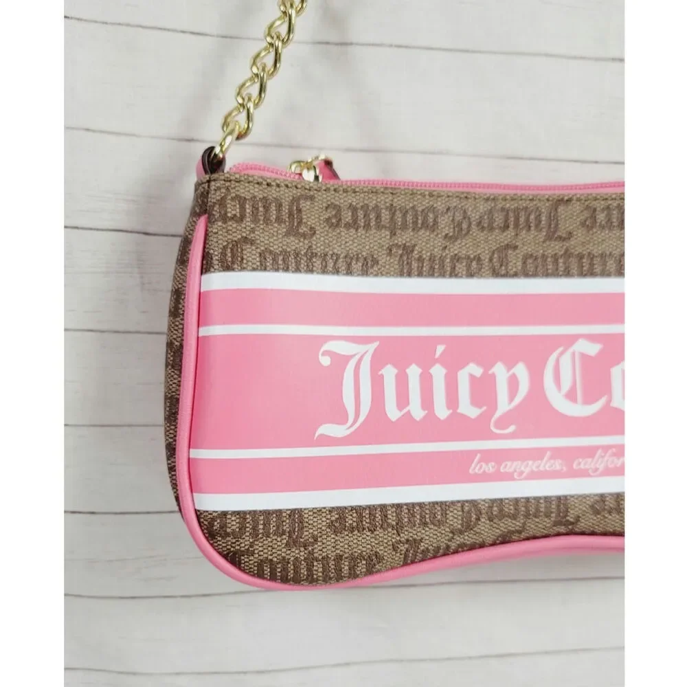 JUICY COUTURE Chestnut Chino Pink Fashionista Shoulder Bag